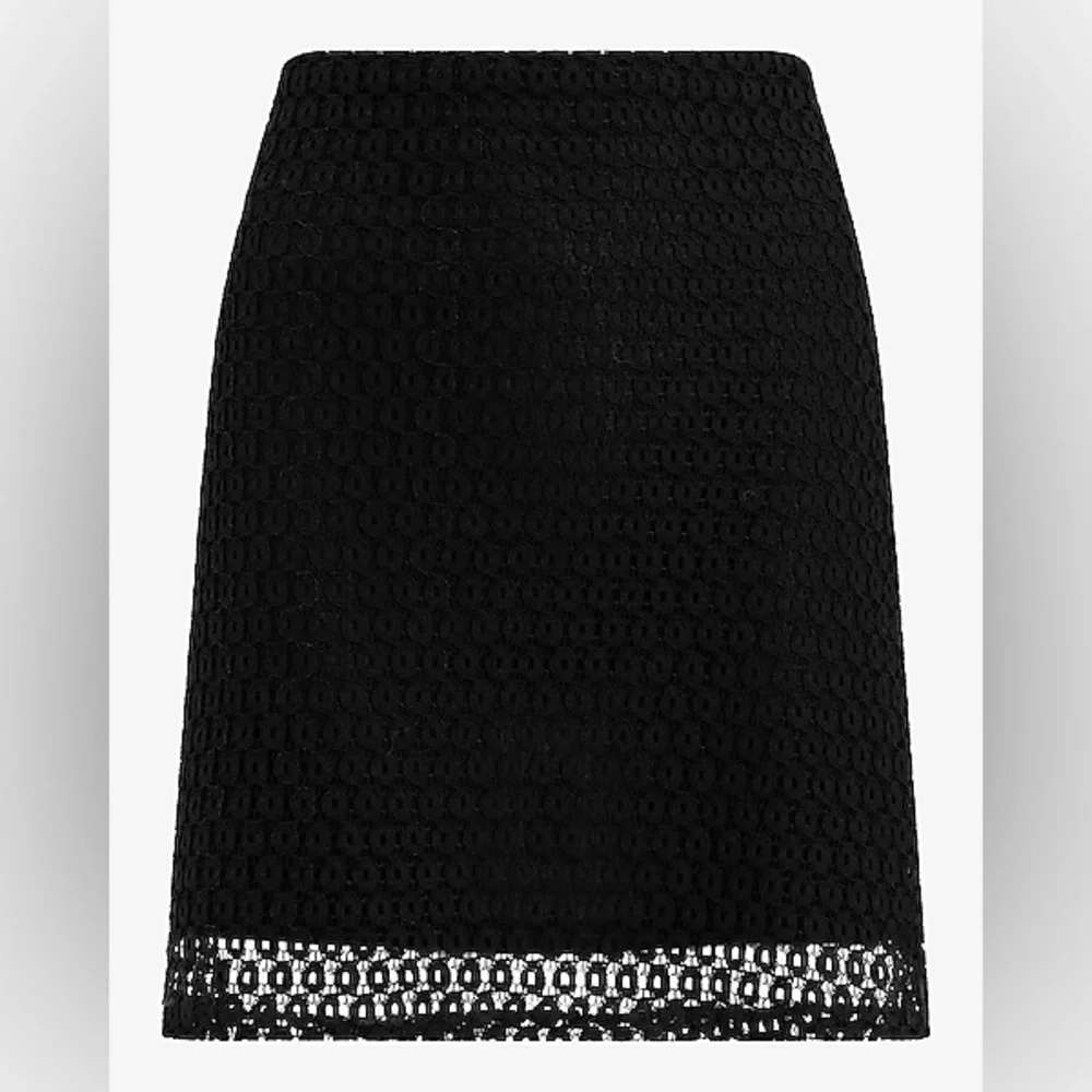 Women’s Express Women’s High Waisted Black Lace Skirt Size 6